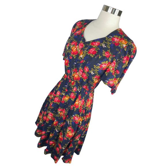 Vintage 80’s S.L. Petites Floral Baby Doll Dress - Size 6 - Picture 5 of 9